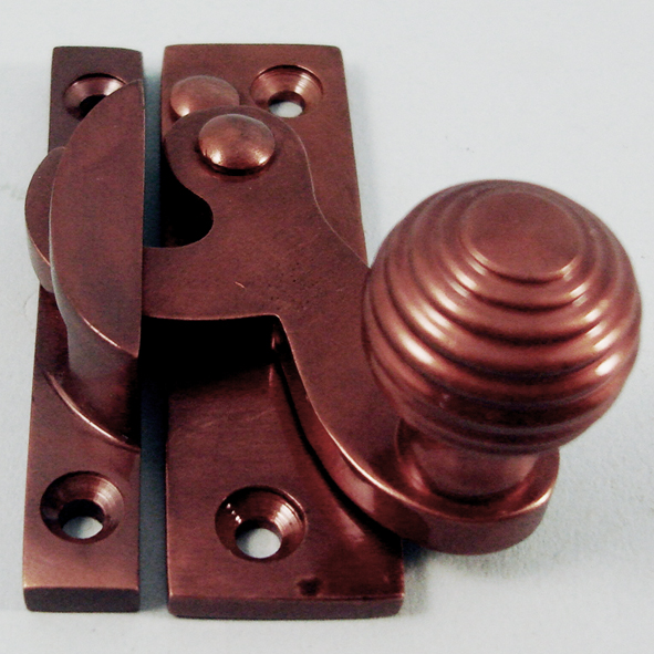 THD113/BRO • Non-Locking • Bronze • Clo Reeded Knob Sash Fastener